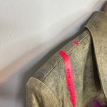 wilson's leather  DIY Paint Splatter Hand Painted Art to Wear Blazer Jacket L Photo 4