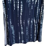 a.n.a  Tie-Dye Jersey Maxi Skirt Side Slit Casual Navy White Womens Small Photo 2