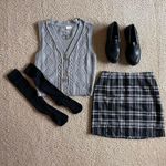 CABLE KNIT SWEATER VEST Gray Photo 0