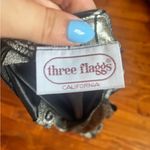 Vintage Abstract Patterned metallic Sleeveless Top Silver Size L Photo 3