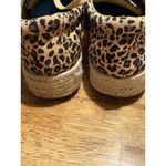 CORKYS Boutique Espadrille Leopard Sneakers Boho Animal Quiet Luxury Size 6 Brown Photo 3