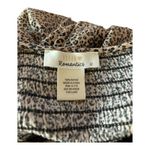 Urban Romantics Leopard Print Peplum Smocked Top Size L Photo 2