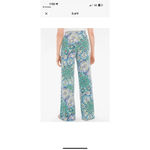 Chico's PANTS KNIT MEDALLION PALAZZO WIDE LEG SIZE 1, M Paisley Boho Relax Photo 2