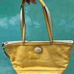 Coach Yellow Patent Vintage  Small Totebag Photo 1
