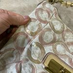 Coach Kristin Op Art Shoulder Bag Pink Cream Sequin Convertible Strap #16791 Photo 5