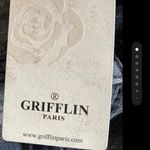 Annie Griffin Griffin Black Distressed Embroidered Jeans NWT  Photo 6