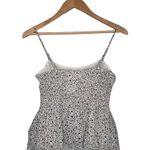 Lush Clothing New Lush Printed Cheetah Pleated Adjustable Spaghetti Strap Cami White Black S Photo 5