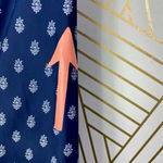 The Upside Pants Blue Floral Printed Drawstring Cropped Capri Leggings Size L Size L Photo 5