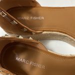 Marc Fisher Jazlyn brown suede studded ankle strap platform espadrille sandals Photo 5