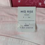 Lucky Brand  pink tye die ava mid rise crop jeans size 2/26 Photo 3
