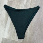Skatie  Kelly Bikini Bottom in Firefly Dark Green Sparkle Size Large Photo 1