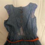 Rewind Denim Lace Belted Mini Dress Photo 3
