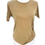 ZARA Special-T Side Up Fold Tshirt Desert Sand Tan Size Small Photo 0