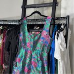 Lulus  Compelling Drama Green Floral Jacquard Lurex Bustier Mini Dress Photo 11