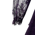 Likely Revolve NYC Purple Lace Mini Dress Long Sleeve Size 10 Sheer Plum ($278) Photo 5