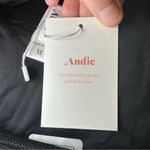 ANDIE NWT  Black The Banded Ribbed Cheeky Bikini Bottom M Photo 3