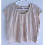 Athleta  Top Womens Size Medium Bone White Cropped‎ Sporty Active Gym Workout Photo 0