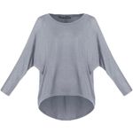 Zanzea Oversized Batwing Lightweight Pullover Sweater Size Large Purple Photo 2