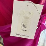 Badgley Mischka Belle Magenta Pink Maxi Skirt Front Ruched Detail Size 2 NWT Photo 6