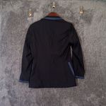 Sandro Blue Blazer with Contrast Trim Old Money Business Preppy Womens 40 Photo 3