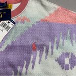 Ralph Lauren Polo  Southwestern Aztec Vibe Pastel Sweatshirt Top Shirt Medium NWT Photo 3