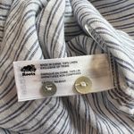 Roots Canada Blue & White Striped Linen Popover Shirt Photo 7