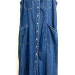 Faded Glory VINTAGE Y2K   MEDIUM WASH DENIM MAXI DRESS XL Photo 0