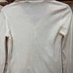 Vintage DKNY Jeans Y2K Shirt Satin‎ collar Size Small Cream White Photo 12