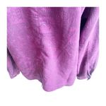 Chico's  Vintage Blouse Women's Size Medium Purple Oriental Pattern Button Front Photo 6