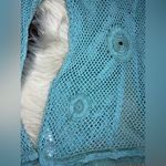 Mifresia sea green crochet hooded Long sleeve zip Up jacket Swimsuit Coverup Size undefined Photo 10