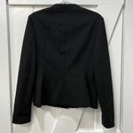 Theory  Womens Blazer Jacket Small Black Full Zip Motto Career Minimal Academic Photo 5