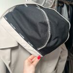 Calvin Klein Women's Double Breasted and Belted Cream Trench Coat Photo 4