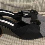 Olivia Rose Tal Black and Gray Mules with Chic Design Size 9 Photo 0