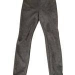 T Tahari  Gray Faux Suede Pull on Skinny Pants Ankle Zipper M Photo 0