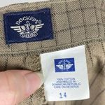 Vintage Dockers Women’s Tan & Black Plaid Plane Trouser Pants Size 14 Photo 3