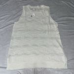 Lou & grey NWT XS White Cotton Blend Sweater Vest Tank C4 Photo 0