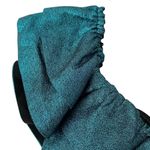 NBD Tigerlily Mini Metallic Ruffle Mini Dress Aquatic Blur size large Photo 3