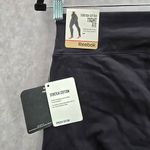 Reebok  Gray Black Stretch Cotton Tight Fit Active Leggings Pants Bottoms Small Photo 7