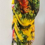ZARA PRINTED TULLE DRESS Flowers Size S Photo 4