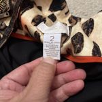 Chico's Leopard Print Jacket 2 Tribal Artsy Beaded Open Front Tribal African Photo 7