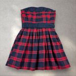 Vtg Y2K Abercrombie & Fitch Wool Mini Strapless Dress Buffalo Plaid Sz‎ 2 Photo 3