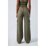 PacSun Green Low Rise Extreme Baggy Cargo Pants Size 26 Photo 3