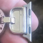 Apple Watch silver plated luxury style band Photo 3