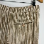 Free People  Marta Yarn Dye Trouser Pants Sz 4 Stripe Wide Leg Cotton Photo 11