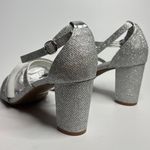 Dream Paris DREAM PAIRS Madison Ankle Strap Low Chunky Black Heel Sandal in Silver/Glitter Photo 3