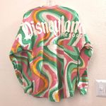 Disney land Resort funky retro pink green swirl long sleeve shirt sweatshirt crewneck sweater spirit jersey Size S (Oversize). Measurement in pics Photo 0