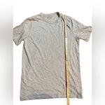 Perry Ellis  Womens Light Gray Casual Short Sleeve Tee Sz L Photo 4