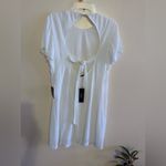 lulus dress small NWT made with love Low Round neck Open Back waistline White Size M Photo 3
