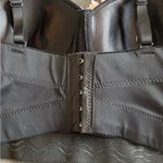 Custom Made Bralette/Bustier Sz M 3D Floral Black Pastels Molded Underwire Cups Size M Photo 3