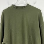 Abound NWT  Brushed Knit Mock Neck Fleece Pullover in Olive Night Green Size XL Photo 2